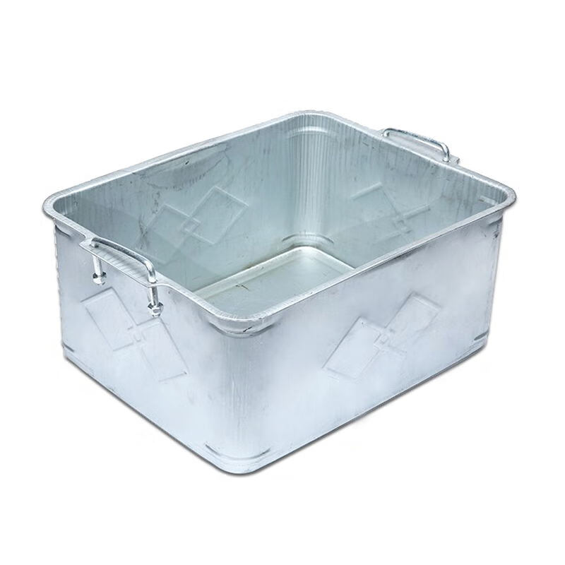 lh4003 铁皮周转箱整理盒金属收纳 2个装 有拉手 400*315