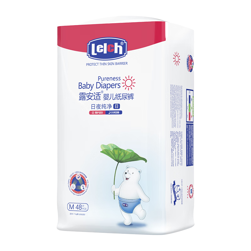 ���ڲ�����¶���ʣ�Lelch����ҹ����pureֽ���M��48Ƭ��6-11kg������Ӥ����ʪ