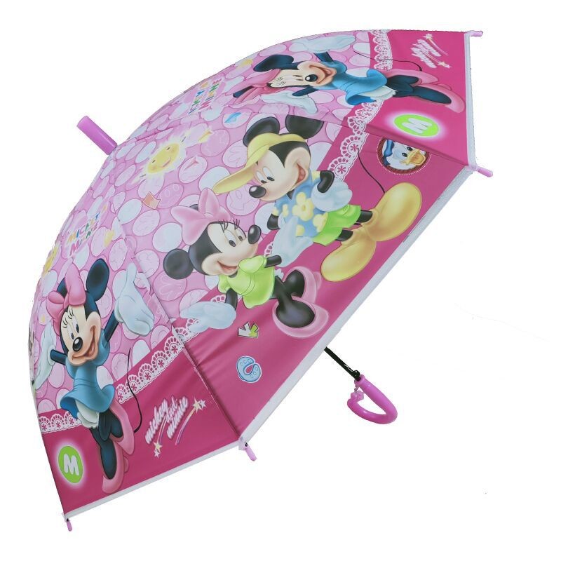 卡通儿童雨伞POE伞 创意卡通动漫个性晴雨伞 米妮卡通雨伞
