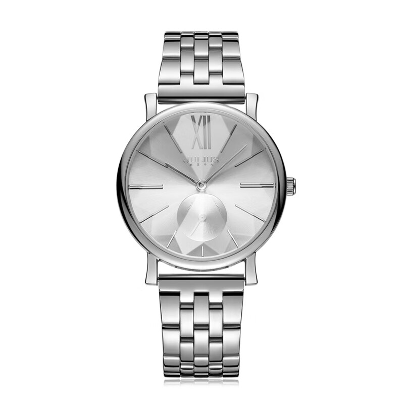 聚利时(julius)手表女学生2024新款简约女士手表石英防水钢带女表网带