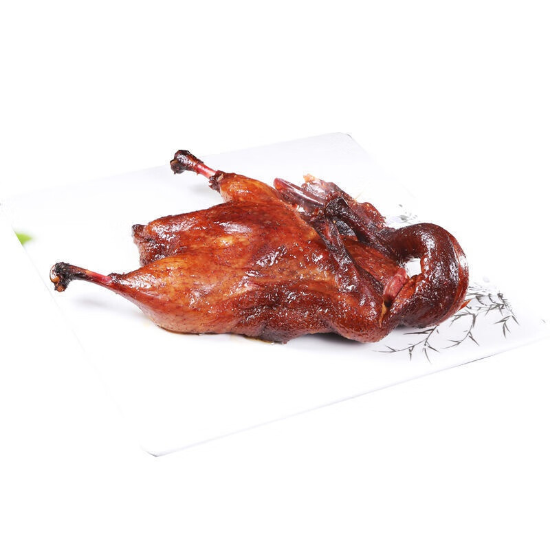 虎钢馋正宗四川特产烟熏樟茶鸭卤鸭腌鸭茶香板鸭即食冷冻熟食 樟茶鸭1