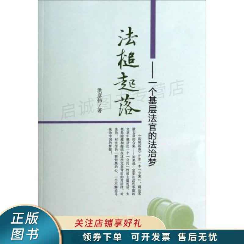 法槌起落：一个基层法官的法治梦 洪彦伟