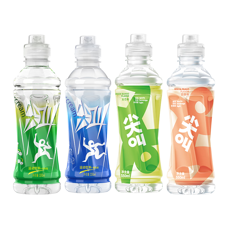 农夫山泉 尖叫 运动饮料 整箱装 普通款多肽型 550ml*15瓶