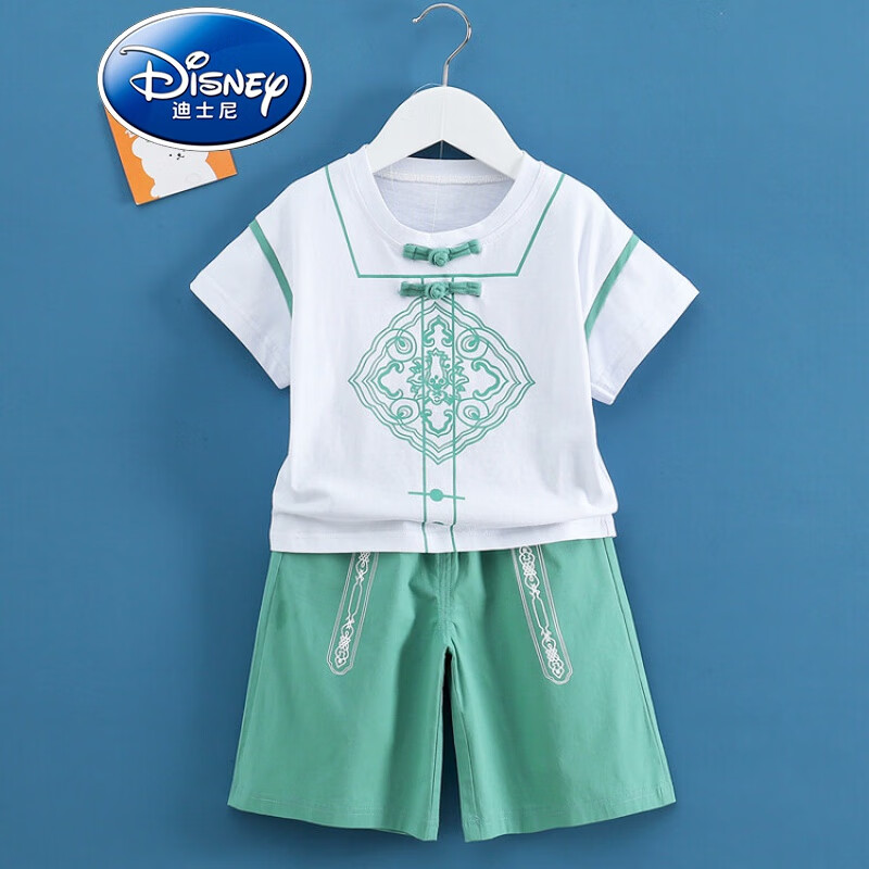 迪士尼(disney)品牌童装儿童汉服套装男童夏季唐装中国风两件套男孩