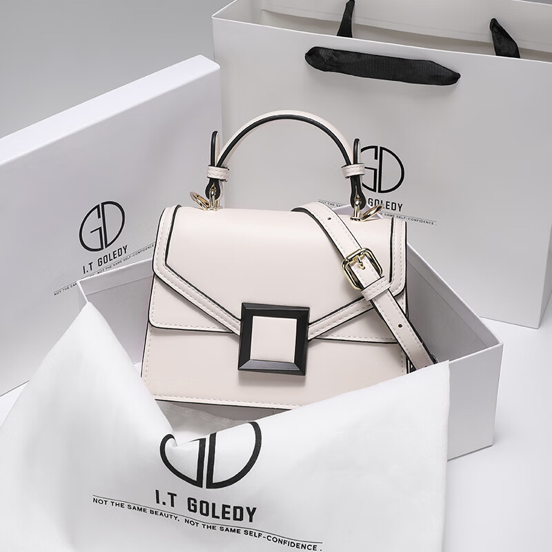 酷奇袋鼠(kuqidaishu)香港itgdledy真皮包包女手提斜挎2023新款潮小众