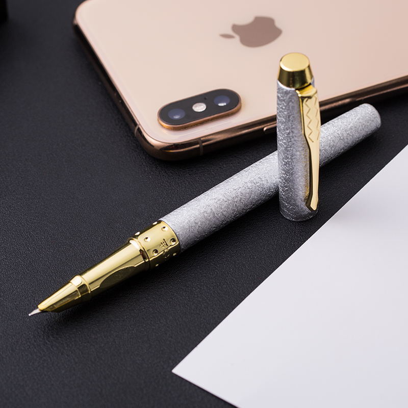 【现货现发】钢笔中小学男女学生书法练字用成人办公礼盒套装 雅典白 单支钢笔