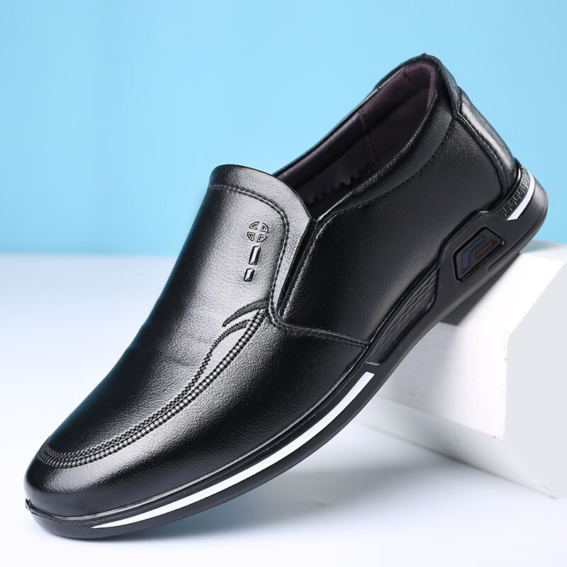 8211黑色套脚 39标准皮鞋码数