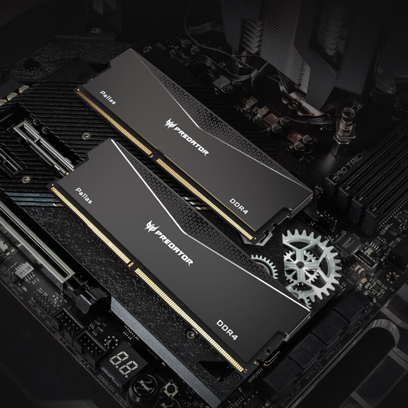 宏碁掠夺者（PREDATOR）32G(16G×2)套 DDR4 3600频率 台式机内存条 Pallas系列（C18）黑色 海力士 CJR