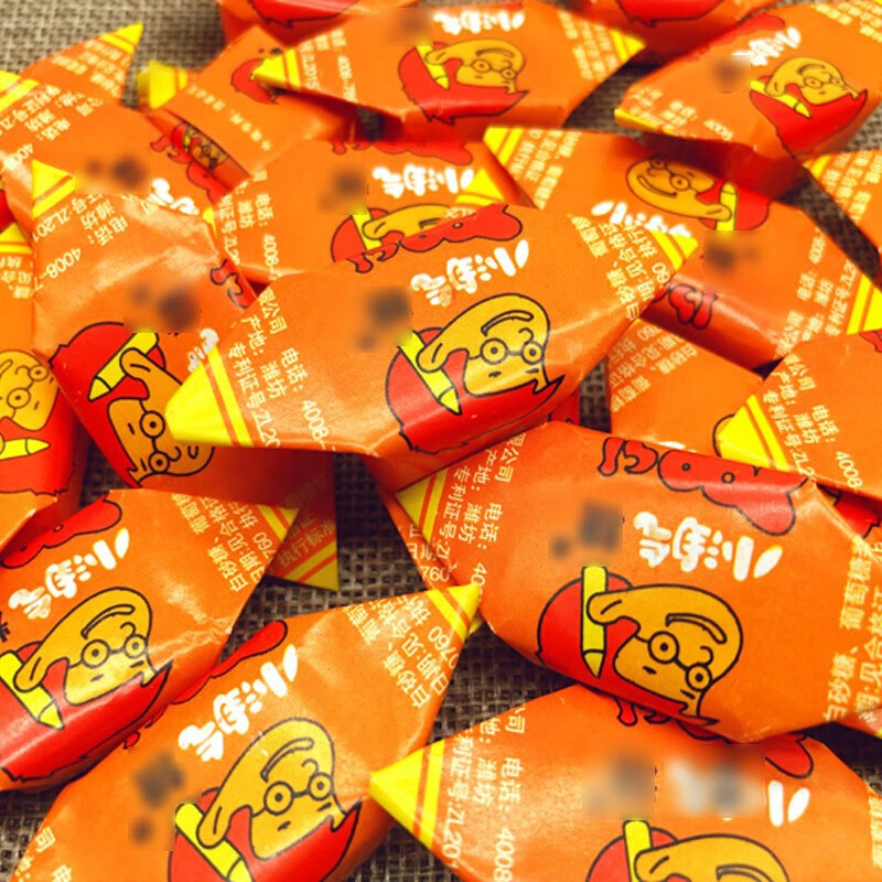小淘气糖童年经典怀旧零食 7080后传统硬糖果 糯米纸糖老式喜糖 小