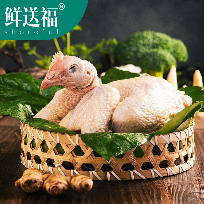 土鸡 鲜送福 山林散养 老母鸡 1只1kg\/只 山林野养土鸡 草鸡 新鲜鸡肉
