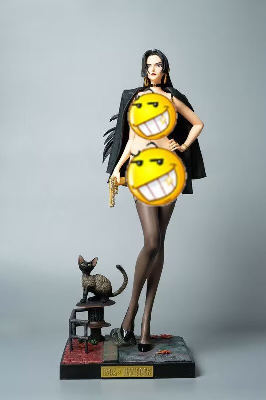 海贼 乌塔皮衣 西装女帝 1/4 绅士款 带发光 场景雕像 盒装手办 乌塔