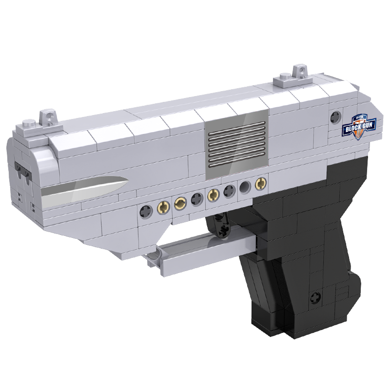 咔搭(CaDA)拼裝積木玩具槍 吃雞模型男孩兒童拼插 絕地求生和平精英成人玩具 COP手槍250顆粒