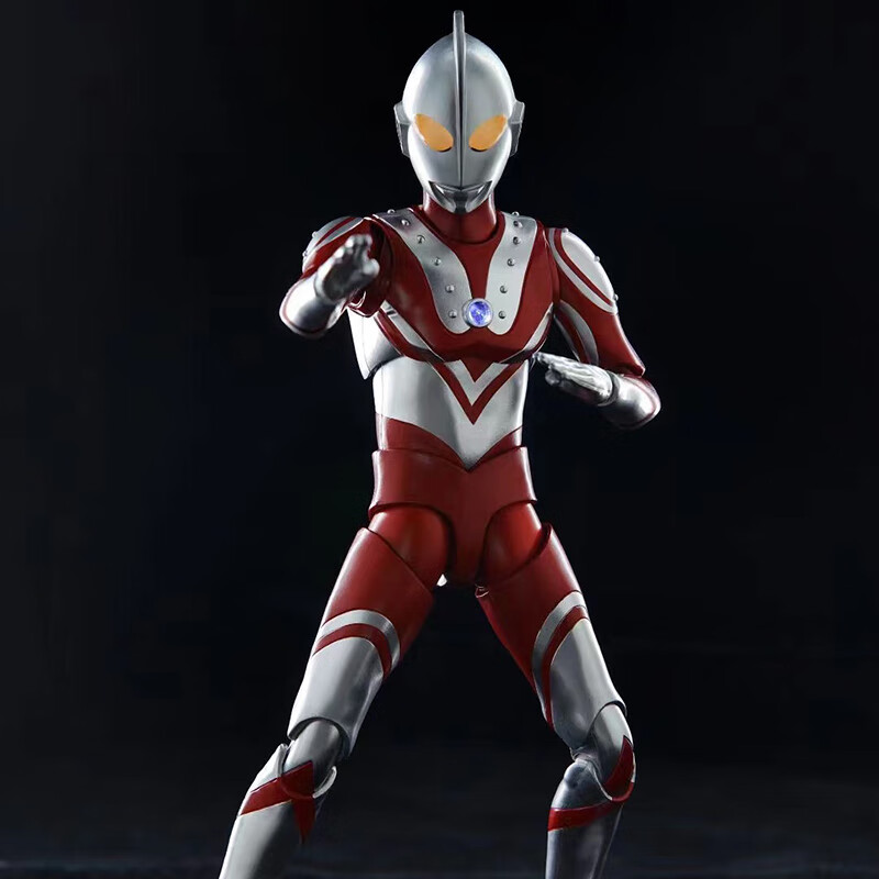 璐念光谱动漫初代奥特曼佐菲炎头队长寸可动关节人偶模型现货 奥特曼