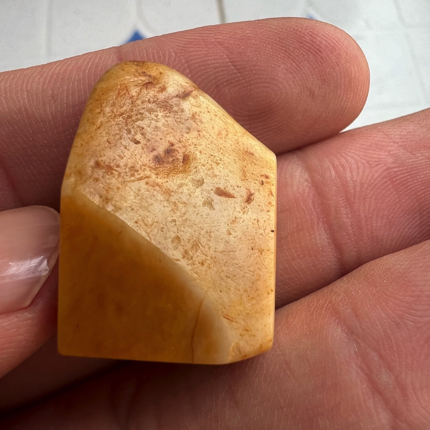 福建寿山田黄石银裹金印章10.79克