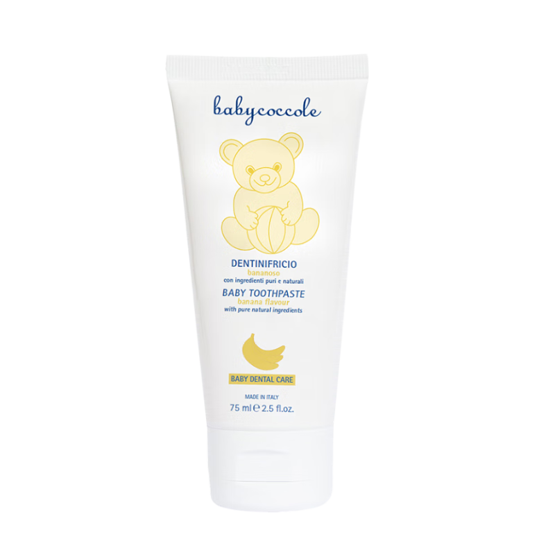 宝贝可可丽 BABYCOCCOLE宝宝儿童牙膏0-6岁含氟防蛀护牙龈香蕉味牙膏75ml
