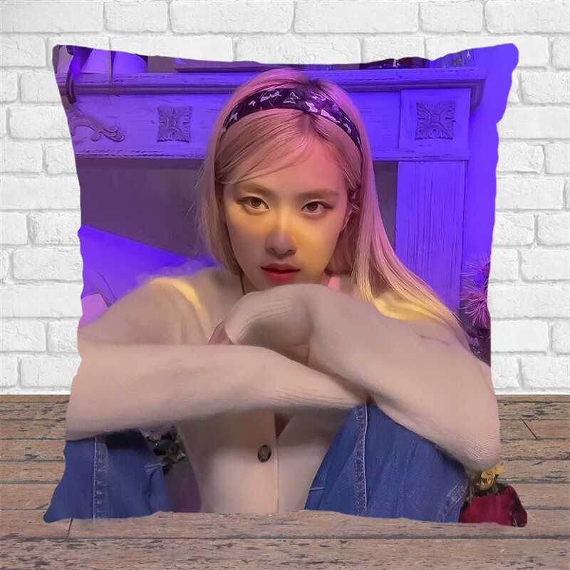 澳颜莱blackpink周边抱枕 rose朴彩英抱枕blackpink周边沙发靠垫应援