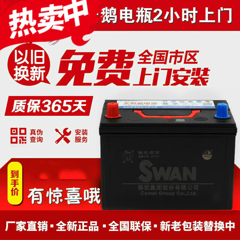 允和美适用于北汽幻速h2/s3/s5/s6/h3/h5/s2天鹅蓄电池48a12v汽车电