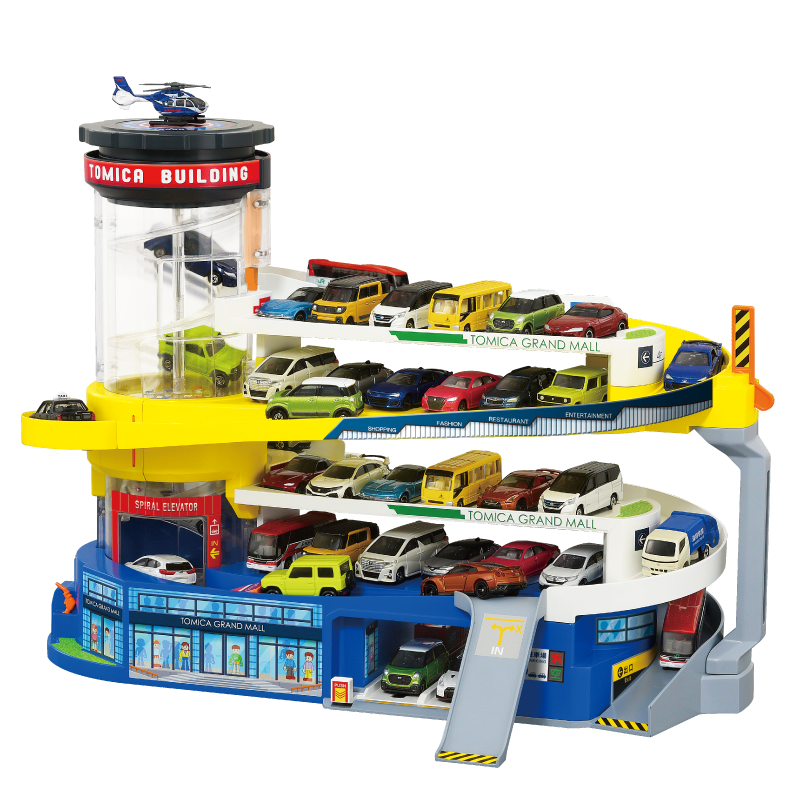 车收纳盒电动轨道男孩模型玩具套装 【预售】变形汽车大楼166160cn