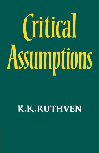 预订 critical assumptions