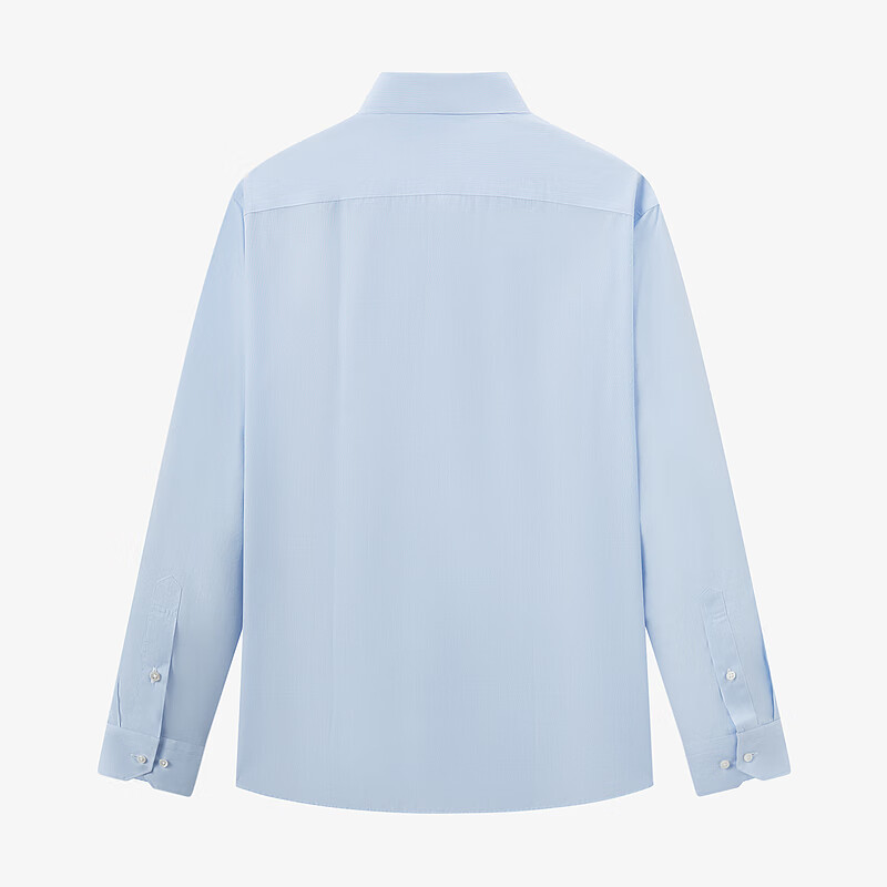 MAYOR男装 秋季ALUMO棉莱赛尔面料蓝色长袖衬衫男 浅蓝 38