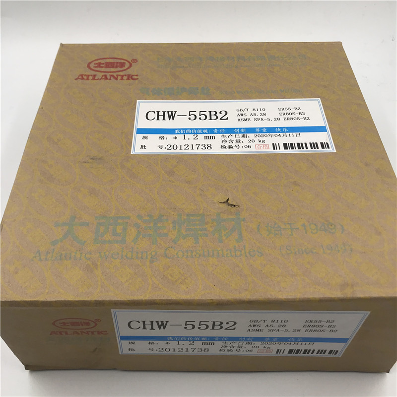 上海大西洋耐热钢气保焊丝chw-55b2气保焊er55-b2二保焊1.2mm 1.