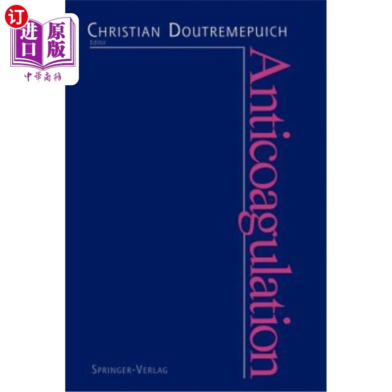海外直订医药图书anticoagulation 抗凝