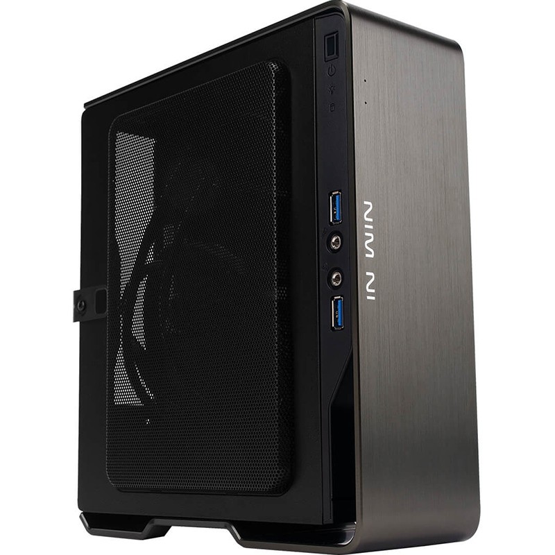 迎广（IN WIN）肖邦 Pro 钛黑  itx机箱（支持MINI ITX主板/铝合金外框/自带200W金牌电源/USB3.0 x2）
