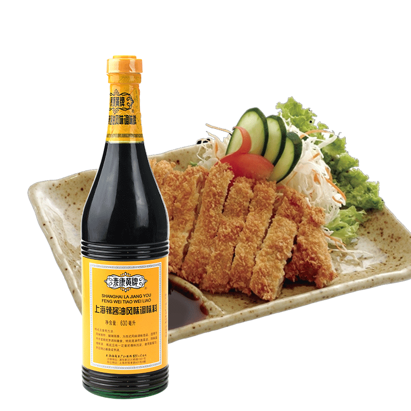 梅林泰康黄牌上海辣酱油200ml*3/6瓶 炸猪排鸡排蘸料凉拌酱油 辣酱油