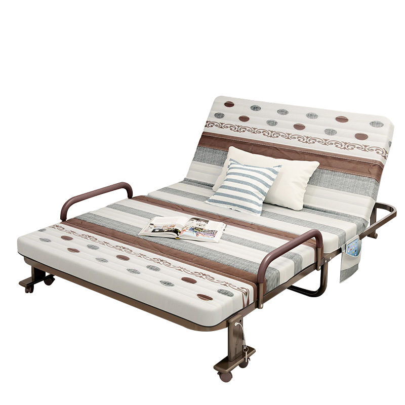 工来工往折叠床躺椅午休床办公室折叠午睡床简易医院陪护床硬板床便携休闲小床月嫂床 三色条纹