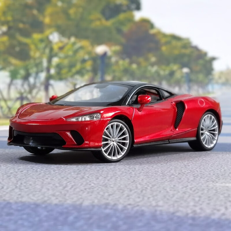 1:24 迈凯伦gt mclaren 跑车 合金汽车模型车模收藏 红色