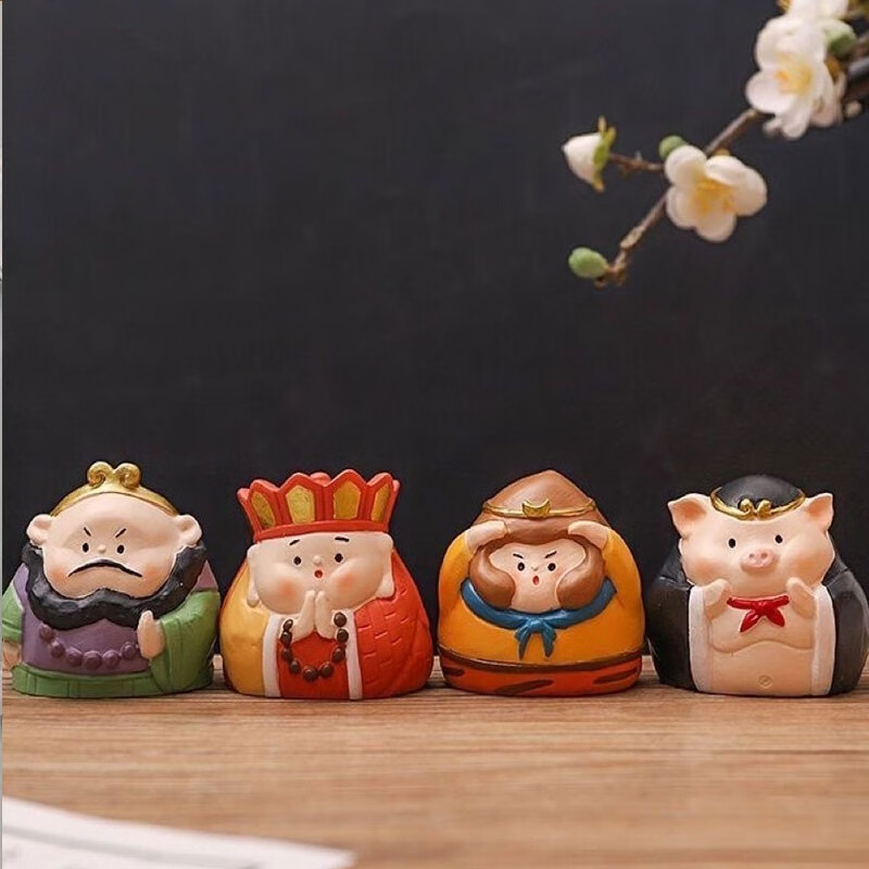 白模画画儿童亲子绘画摆件活动礼物玩具 8个萌西游白模 2套颜料画笔 1