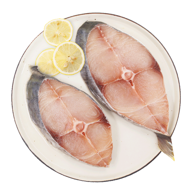 述宝海南特产海鲜新鲜马鲛鱼切片深海生鲜中段鱼肉原味冷冻过年货礼盒 原味不腌制 500g 2袋