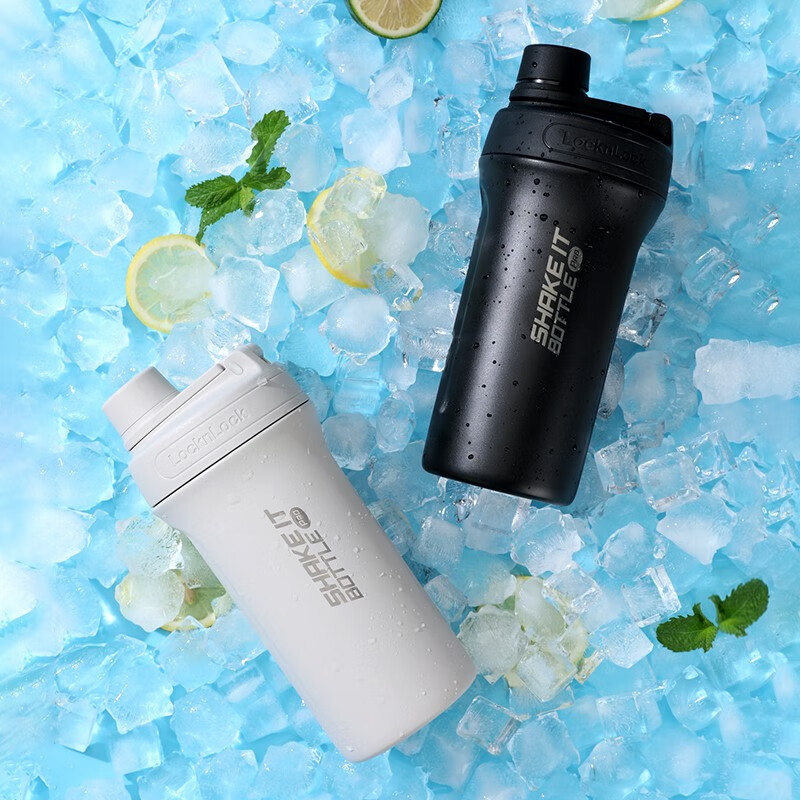 乐扣乐扣（LOCK&LOCK）沙沙保温杯便携提环大容量运动健身户外保温保冷杯开学军训水杯 LHC4276LGRY-浅灰 750ml