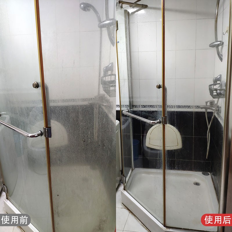 盾王 浴室清洁剂 水垢去除剂花洒水龙头玻璃清洗不锈钢表面强力去污 浴室水垢净 500ml
