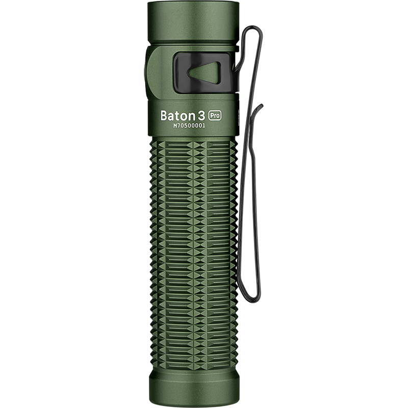 OLIGHT 傲雷 指挥家Baton3 Pro 强光手电筒 军绿色