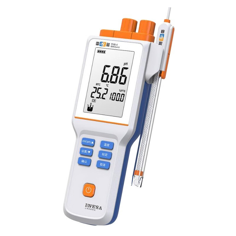 雷磁ph计 phs-3c/3e台式酸度计精密数显实验室酸碱测试仪phb-4便携式