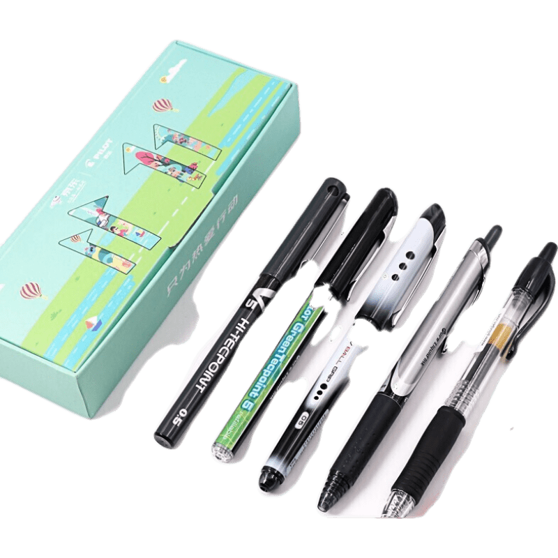 限定礼盒装日本百乐pilotbxrtv5按动针管式中性笔签字笔彩色水笔05mm