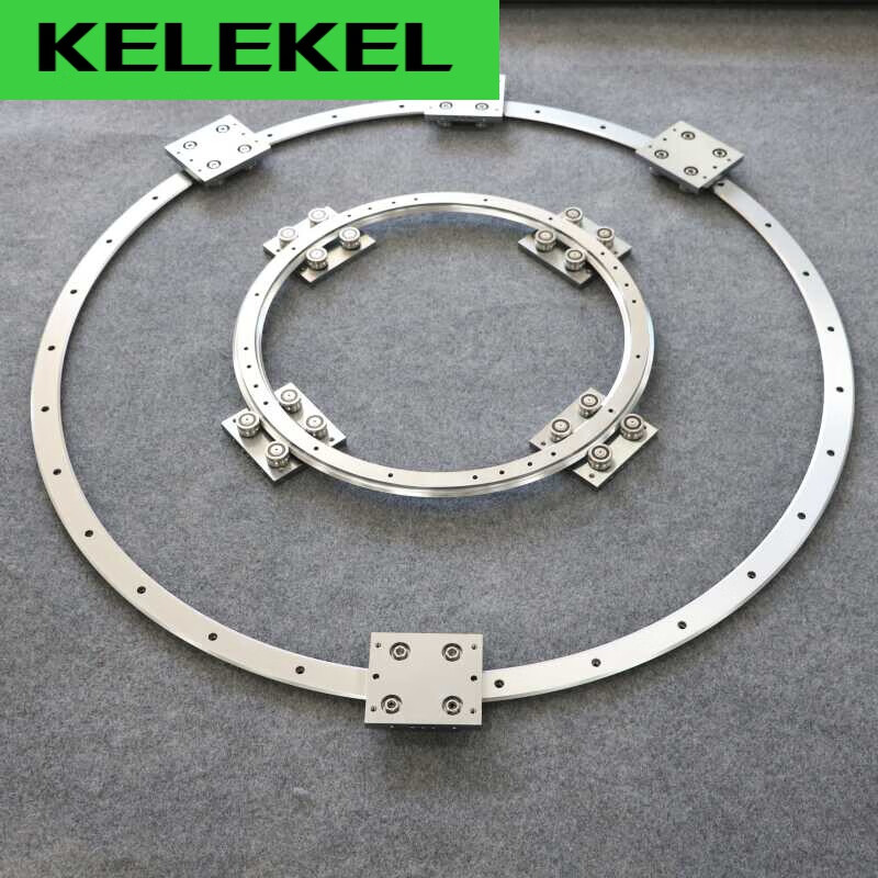kelekel44重载高速t型环形齿轮圆弧滚轮导轨滑块轨道输送循环工业生产