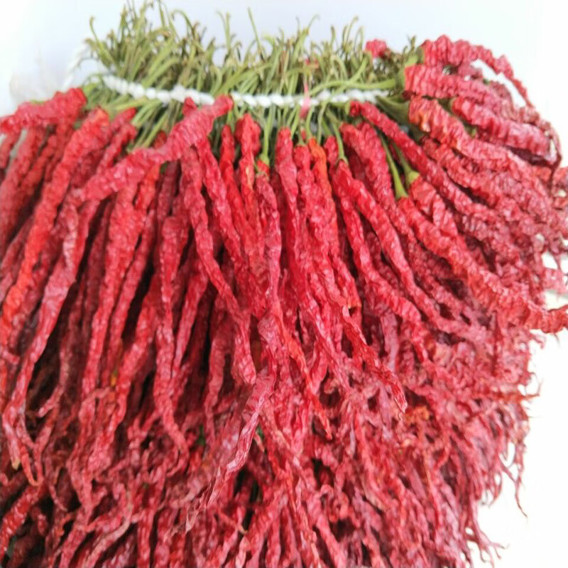 恋潮贵州毕节大方特产皱椒 干辣椒 二荆条细长干线椒 500g