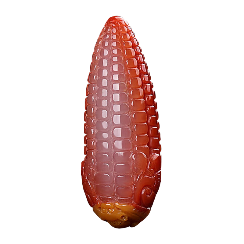 九福潤(rùn)孤品大師工藝天然黃龍玉玉米穗玉吊墜女多子多福男歲歲平安玉掛件