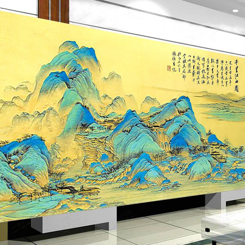 仙韵 千里江山图十字绣2023新款满绣11米全景中国古典十大传世名画