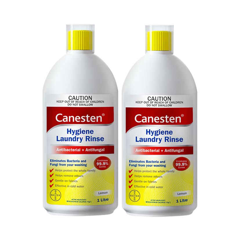 Canesten 凯妮汀 衣物除菌液 1L*2瓶 清新柠檬味