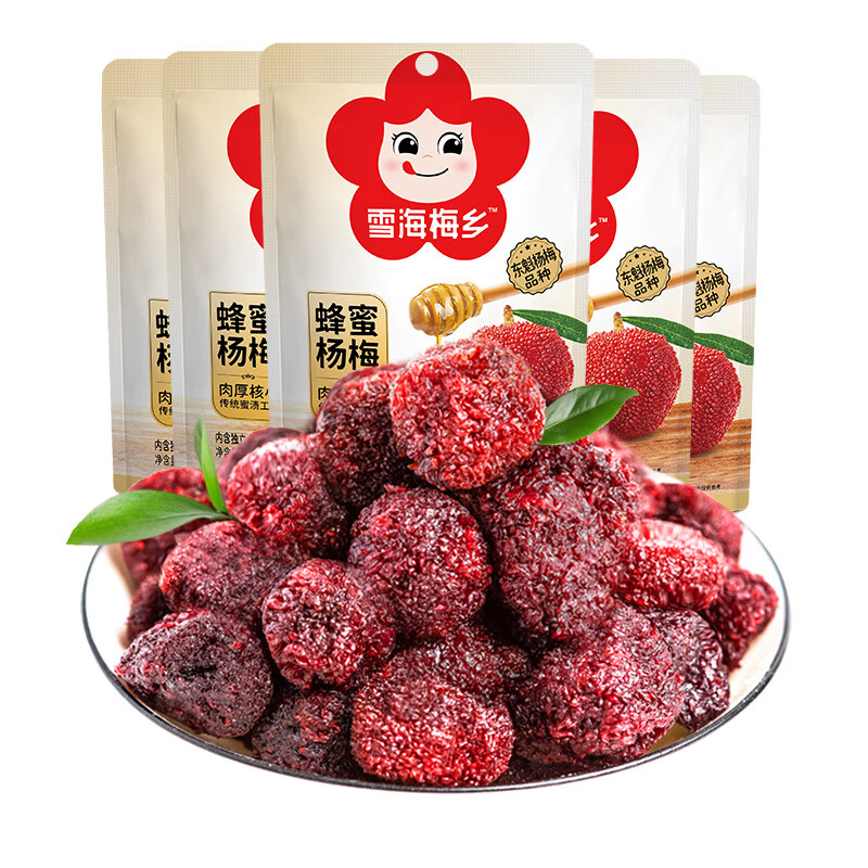 雪海梅乡蜂蜜杨梅干40g*5袋 蜜饯酸甜小零食 蜂蜜杨梅40g*5袋