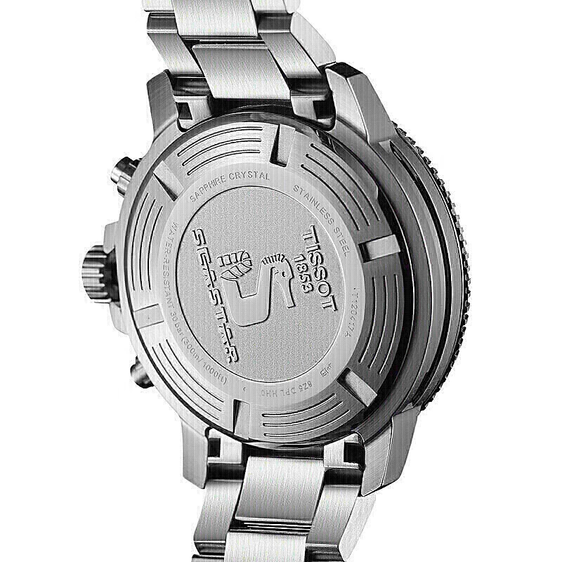 天梭tissot瑞士手表海星系列钢带石英男士腕表运动潜水表送男友t