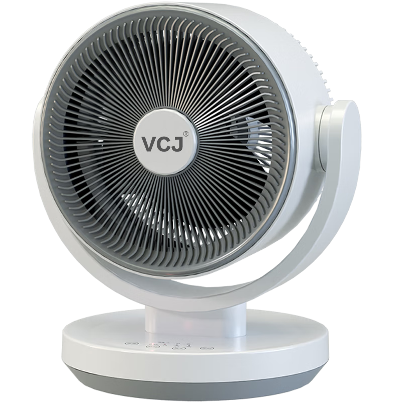 VCJ【德国品牌】空气循环扇电风扇家用台式桌面节能轻音 触控定时可摇头3m线 DQ215R