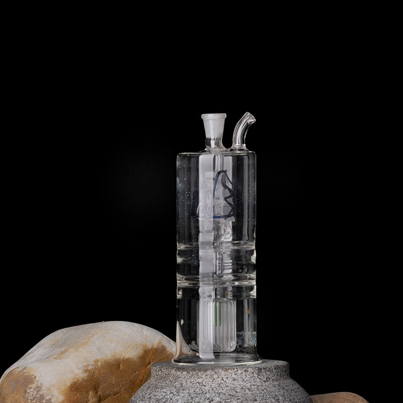 龙浩腾一帆风顺玻璃水烟壶双层过滤玻璃烟具玻璃烟斗赠1锅1板 软管