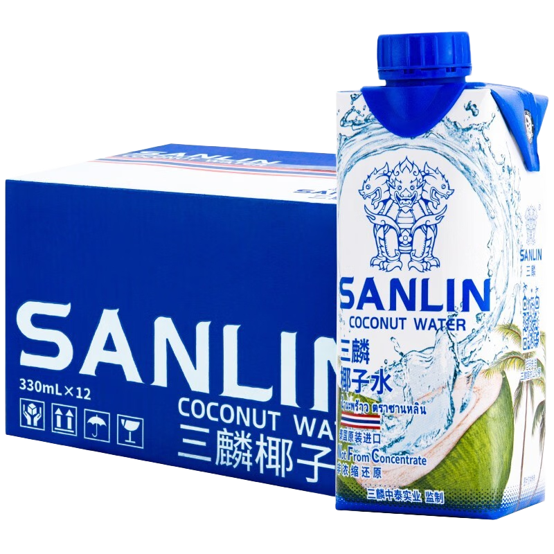 SANLIN 三麟 椰子水 330ml*12瓶