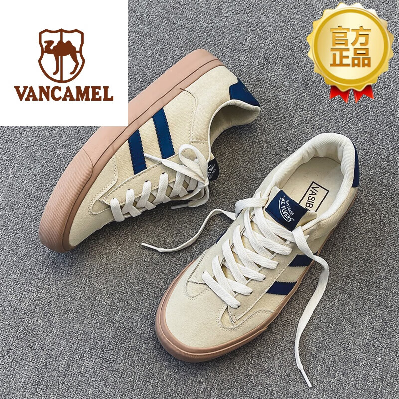 西域骆驼(vancamel)品牌高端帆布鞋男男鞋子新款潮低帮男女百搭港风夏