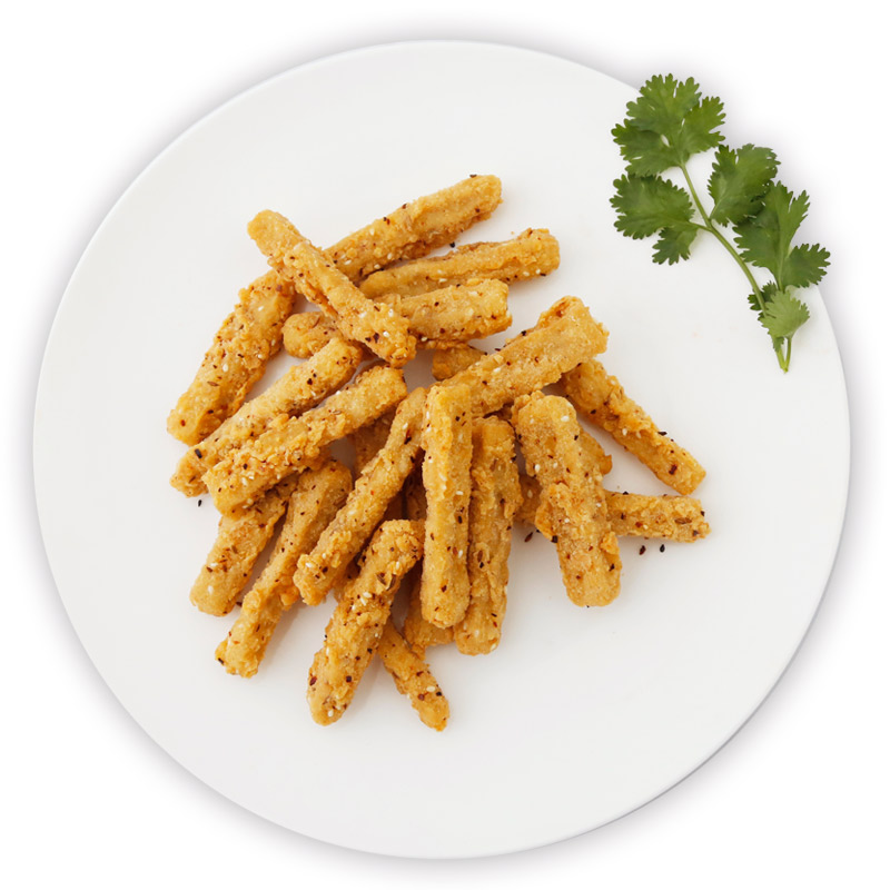 春雪鸡柳吮指棒棒鸡400g*2袋家庭装孜然味冷冻半成清真酥鸡柳800g 吮