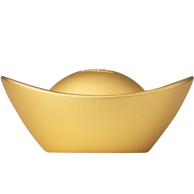 铜师傅 全铜摆件《真金鎏镀实心铜元宝》家居饰品 金元宝礼品摆件